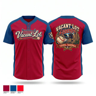 Full Button Baseball Jersey, TeamTime - Sports Demo, Baseball, Teamtime, Team time, sublimation, custom sports apparel, team uniforms, spirit wear, spiritwear, sports uniforms, custom shirts, team store, custom team store, fundraiser sports, apparel fundraiser