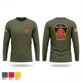 Long Sleeve Performance Shirt, WHITEVILLE FIRE DEPARTMENT, Fire Department, Teamtime, Team time, sublimation, custom sports apparel, team uniforms, spirit wear, spiritwear, sports uniforms, custom shirts, team store, custom team store, fundraiser sports, apparel fundraiser