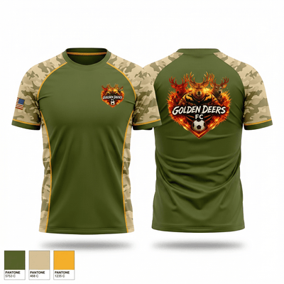 Golden Deers FC 49695783 Soft Poly Tee Cotton Like Feel - 1