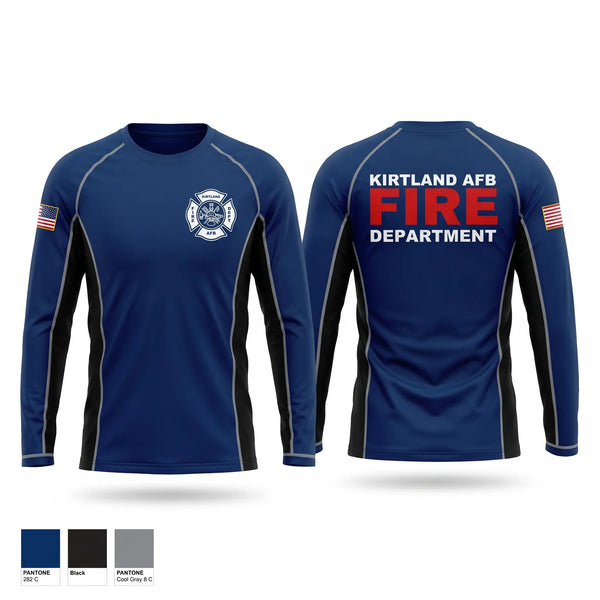 Long Sleeve Performance Shirt, Kirtland AFB Fire Department, Fire Department, Teamtime, Team time, sublimation, custom sports apparel, team uniforms, spirit wear, spiritwear, sports uniforms, custom shirts, team store, custom team store, fundraiser sports, apparel fundraiser