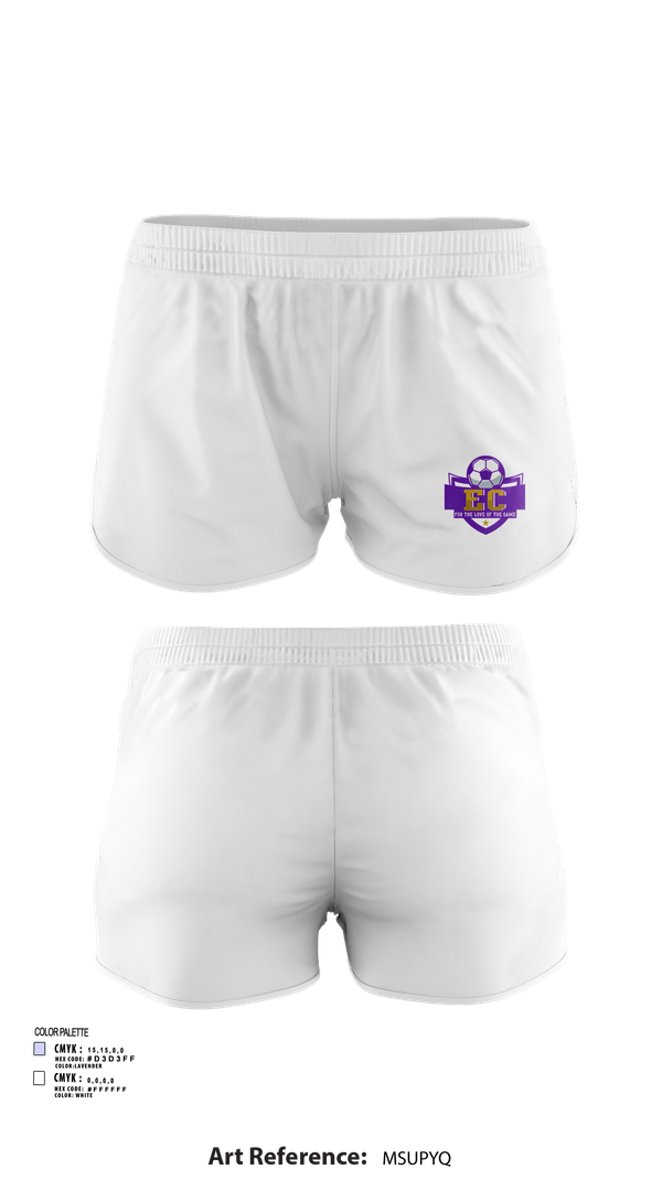 Womens Shorts, EC Soccer, Women's Soccer, Teamtime, Team time, sublimation, custom sports apparel, team uniforms, spirit wear, spiritwear, sports uniforms, custom shirts, team store, custom team store, fundraiser sports, apparel fundraiser