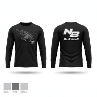 Long Sleeve Performance Shirt, North Buncombe Blackhawks, Men's Basketball, Teamtime, Team time, sublimation, custom sports apparel, team uniforms, spirit wear, spiritwear, sports uniforms, custom shirts, team store, custom team store, fundraiser sports, apparel fundraiser