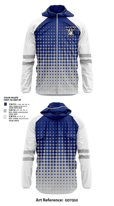 Brent Raiders 95359383 Windbreaker - 1