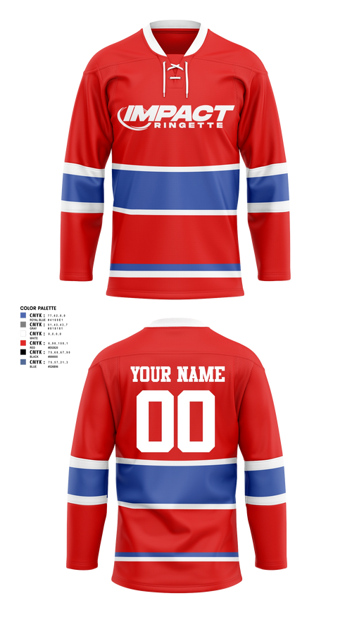 Hockey Jersey, Impact Ringette 2026, Ice Hockey, Teamtime, Team time, sublimation, custom sports apparel, team uniforms, spirit wear, spiritwear, sports uniforms, custom shirts, team store, custom team store, fundraiser sports, apparel fundraiser