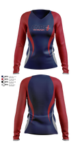 Ohio Valley Region Volleyball 78504074 Women's Long Sleeve V-neck Shirt - 2 (1)