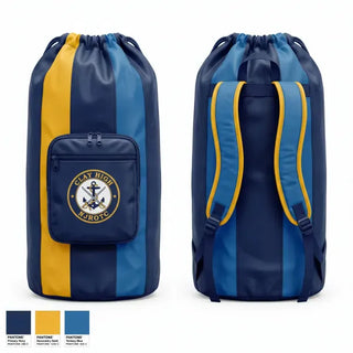 Gear Bag, Clay High NJROTC, Navy, Teamtime, Team time, sublimation, custom sports apparel, team uniforms, spirit wear, spiritwear, sports uniforms, custom shirts, team store, custom team store, fundraiser sports, apparel fundraiser