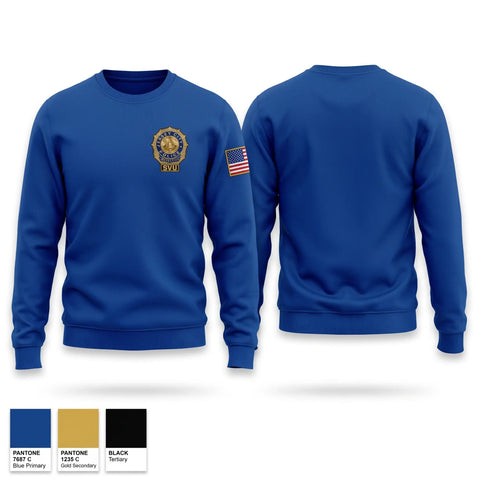 Crew Neck Sweatshirt, Jersey City Police Department Special Victims Unit, Police, Teamtime, Team time, sublimation, custom sports apparel, team uniforms, spirit wear, spiritwear, sports uniforms, custom shirts, team store, custom team store, fundraiser sports, apparel fundraiser