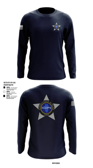 Long Sleeve Performance Shirt, Illinois Council of Police, Police, Teamtime, Team time, sublimation, custom sports apparel, team uniforms, spirit wear, spiritwear, sports uniforms, custom shirts, team store, custom team store, fundraiser sports, apparel fundraiser