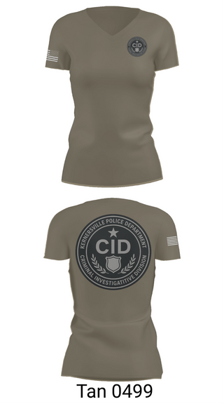 Womens Short Sleeve Vneck Shirt, Kernersville Police Department Criminal Investigative Division, Police, Teamtime, Team time, sublimation, custom sports apparel, team uniforms, spirit wear, spiritwear, sports uniforms, custom shirts, team store, custom team store, fundraiser sports, apparel fundraiser