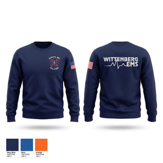 Crew Neck Sweatshirt, Wittenberg Area Protective Services District, Fire Department, Teamtime, Team time, sublimation, custom sports apparel, team uniforms, spirit wear, spiritwear, sports uniforms, custom shirts, team store, custom team store, fundraiser sports, apparel fundraiser