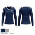 Pocahontas County EMS Women's Long Sleeve V-neck Shirt - 1