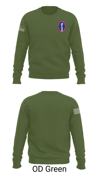 Crew Neck Sweatshirt, 100 Battalion 442 Infantry, Army, Teamtime, Team time, sublimation, custom sports apparel, team uniforms, spirit wear, spiritwear, sports uniforms, custom shirts, team store, custom team store, fundraiser sports, apparel fundraiser