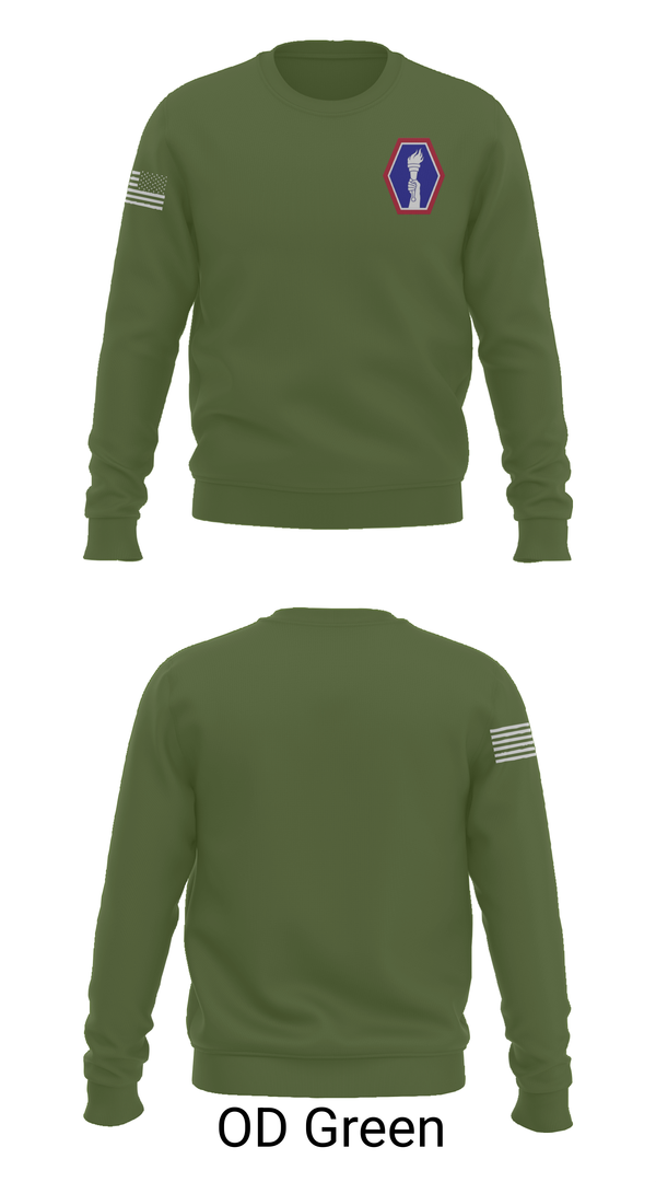 Crew Neck Sweatshirt, 100 Battalion 442 Infantry, Army, Teamtime, Team time, sublimation, custom sports apparel, team uniforms, spirit wear, spiritwear, sports uniforms, custom shirts, team store, custom team store, fundraiser sports, apparel fundraiser