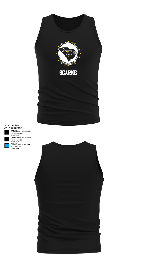 Tank Top, Scarng, National Guard, Teamtime, Team time, sublimation, custom sports apparel, team uniforms, spirit wear, spiritwear, sports uniforms, custom shirts, team store, custom team store, fundraiser sports, apparel fundraiser