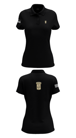 Womens Short Sleeve Performance Polo, C co 4/327th INF BN, , Teamtime, Team time, sublimation, custom sports apparel, team uniforms, spirit wear, spiritwear, sports uniforms, custom shirts, team store, custom team store, fundraiser sports, apparel fundraiser