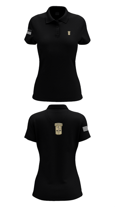 C co 4/327th INF BN 89497765 Women's Short Sleeve Performance Polo  - 35