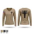 Chaos company Women's Long Sleeve V-neck Shirt - 1