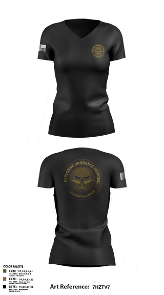 Womens Short Sleeve Vneck Shirt, EOD, , Teamtime, Team time, sublimation, custom sports apparel, team uniforms, spirit wear, spiritwear, sports uniforms, custom shirts, team store, custom team store, fundraiser sports, apparel fundraiser
