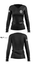 Police High Risk Unit Women's Long Sleeve V-neck Shirt - 3