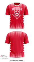 Elkmont Red Devils 92799847 Short Sleeve Performance Shirt - 1