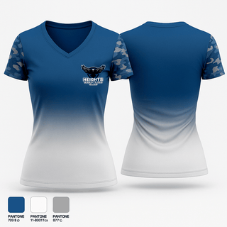 Womens Short Sleeve Vneck Shirt, Heights wrestling club, Wrestling, Teamtime, Team time, sublimation, custom sports apparel, team uniforms, spirit wear, spiritwear, sports uniforms, custom shirts, team store, custom team store, fundraiser sports, apparel fundraiser