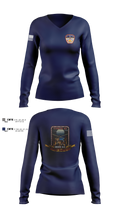 City Of Greer FD Women's Long Sleeve V-neck Shirt - 6