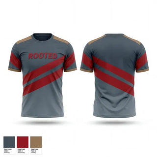 Short Sleeve Performance Shirt, ROOTED, Baseball, Teamtime, Team time, sublimation, custom sports apparel, team uniforms, spirit wear, spiritwear, sports uniforms, custom shirts, team store, custom team store, fundraiser sports, apparel fundraiser