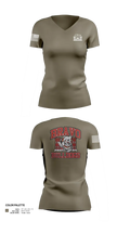 Bravo Company “Bulldogs” 31st Engineer Battalion 91447839 Women's Short Sleeve V-neck Shirt - 100