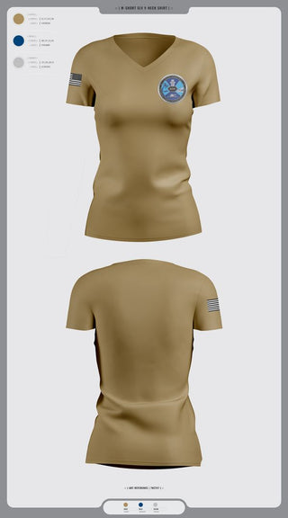 Womens Short Sleeve Vneck Shirt, Airport Operations Control Center, Fire Department, Teamtime, Team time, sublimation, custom sports apparel, team uniforms, spirit wear, spiritwear, sports uniforms, custom shirts, team store, custom team store, fundraiser sports, apparel fundraiser