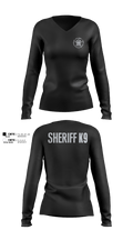 MCSO K-9 Unit (AL) 34475777 Women's Long Sleeve V-neck Shirt - 100