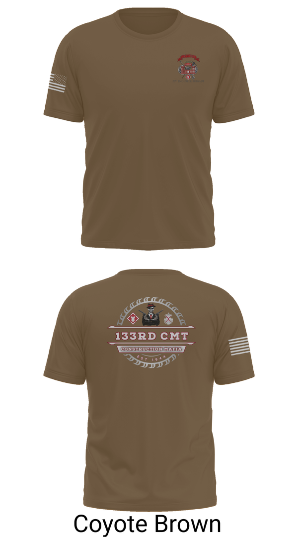 Old School Cotton Feel Shirt, 133rd Construction Management Team, , Teamtime, Team time, sublimation, custom sports apparel, team uniforms, spirit wear, spiritwear, sports uniforms, custom shirts, team store, custom team store, fundraiser sports, apparel fundraiser