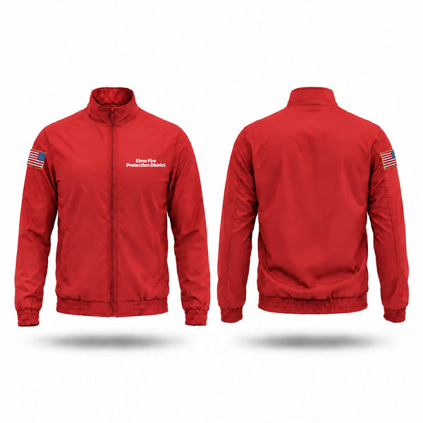 Windbreaker, Elmo Fire Protection District, Fire Department, Teamtime, Team time, sublimation, custom sports apparel, team uniforms, spirit wear, spiritwear, sports uniforms, custom shirts, team store, custom team store, fundraiser sports, apparel fundraiser