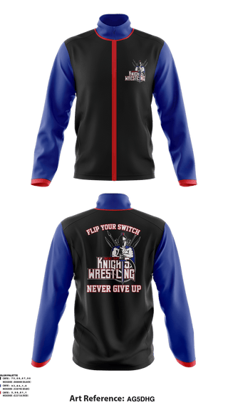 Fleece Jacket, Lawrence County Knights, Wrestling, Teamtime, Team time, sublimation, custom sports apparel, team uniforms, spirit wear, spiritwear, sports uniforms, custom shirts, team store, custom team store, fundraiser sports, apparel fundraiser