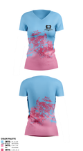 Lady Pumas 47610333 Women's Short Sleeve V-neck Shirt - 1