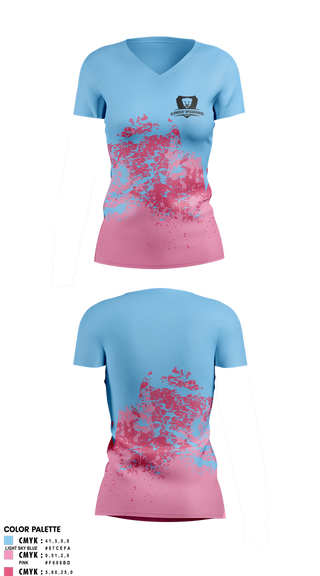 Womens Short Sleeve Vneck Shirt, Lady Pumas, Women's Soccer, Teamtime, Team time, sublimation, custom sports apparel, team uniforms, spirit wear, spiritwear, sports uniforms, custom shirts, team store, custom team store, fundraiser sports, apparel fundraiser