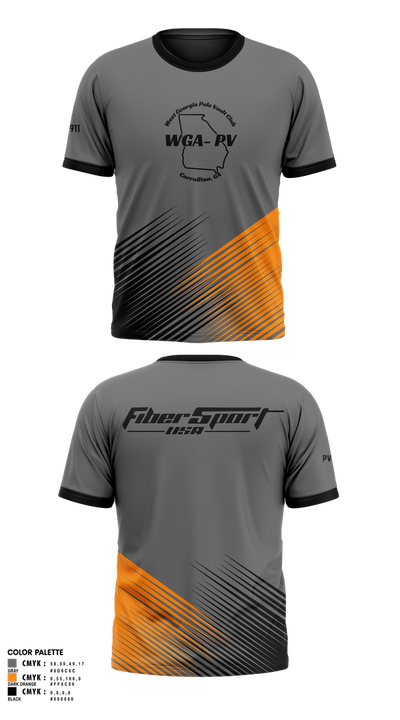 West Georgia Pole Vault Club 21371158 Short Sleeve Performance Shirt - 1