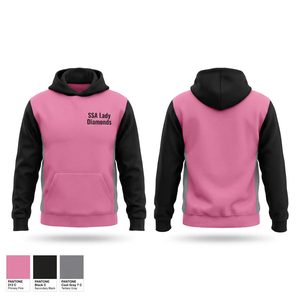 Hoodie, SSA Lady Diamonds, Women's Basketball, Teamtime, Team time, sublimation, custom sports apparel, team uniforms, spirit wear, spiritwear, sports uniforms, custom shirts, team store, custom team store, fundraiser sports, apparel fundraiser