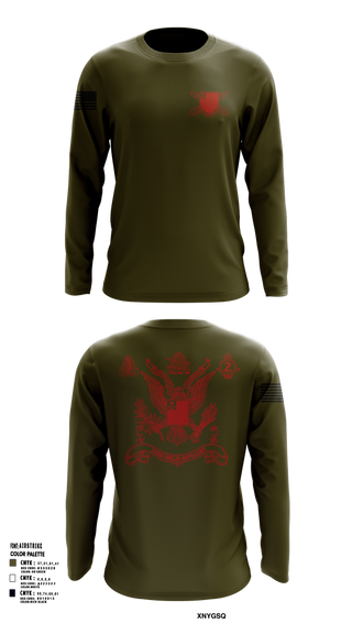 Long Sleeve Performance Shirt, 2nd Battalion 222nd Field Artillery, , Teamtime, Team time, sublimation, custom sports apparel, team uniforms, spirit wear, spiritwear, sports uniforms, custom shirts, team store, custom team store, fundraiser sports, apparel fundraiser