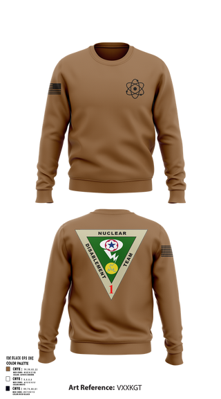Crew Neck Sweatshirt, NDT-1, Army, Teamtime, Team time, sublimation, custom sports apparel, team uniforms, spirit wear, spiritwear, sports uniforms, custom shirts, team store, custom team store, fundraiser sports, apparel fundraiser