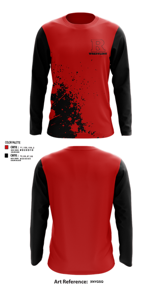 Long Sleeve Performance Shirt, Rustburg High School Wrestling, Wrestling, Teamtime, Team time, sublimation, custom sports apparel, team uniforms, spirit wear, spiritwear, sports uniforms, custom shirts, team store, custom team store, fundraiser sports, apparel fundraiser