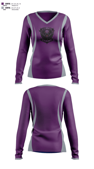 Womens Long Sleeve Vneck Shirt, C Squad Cobras, Police, Teamtime, Team time, sublimation, custom sports apparel, team uniforms, spirit wear, spiritwear, sports uniforms, custom shirts, team store, custom team store, fundraiser sports, apparel fundraiser