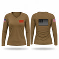 Steppas Women's Long Sleeve V-neck Shirt - 1