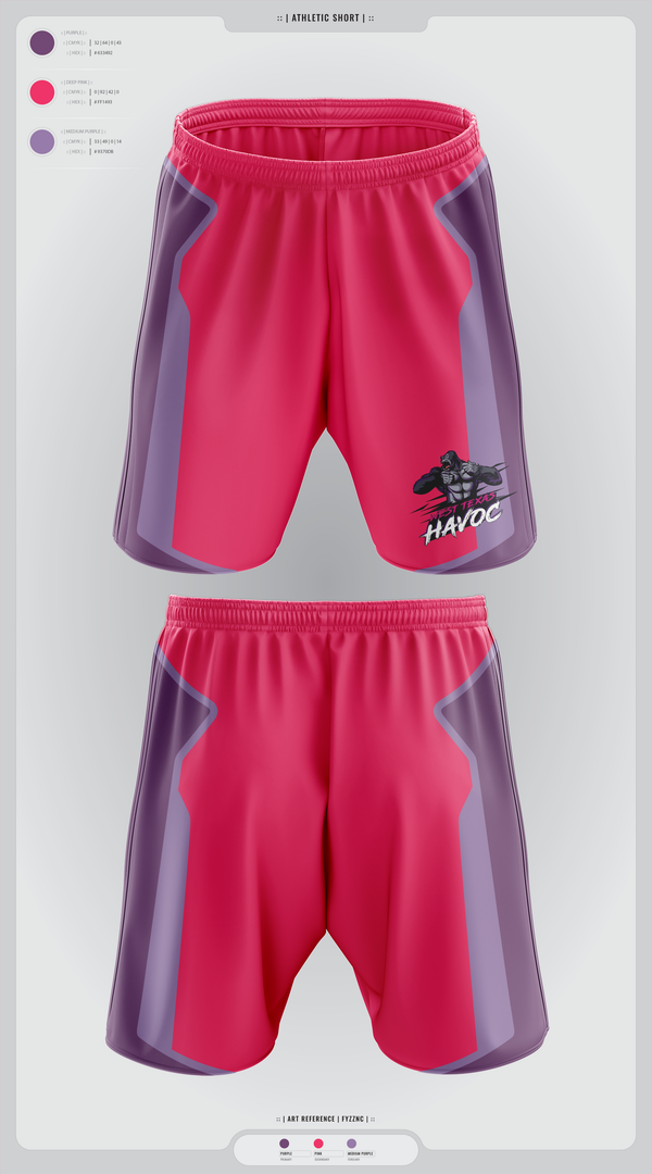 Athletic Shorts With Pockets, West texas Havoc, Baseball, Teamtime, Team time, sublimation, custom sports apparel, team uniforms, spirit wear, spiritwear, sports uniforms, custom shirts, team store, custom team store, fundraiser sports, apparel fundraiser