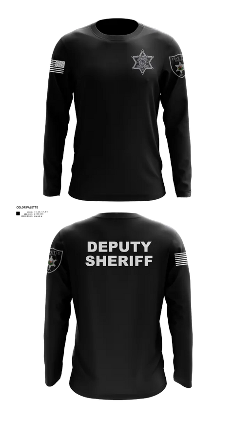 Long Sleeve Performance Shirt, Fayette County Sheriff WV, Police, Teamtime, Team time, sublimation, custom sports apparel, team uniforms, spirit wear, spiritwear, sports uniforms, custom shirts, team store, custom team store, fundraiser sports, apparel fundraiser