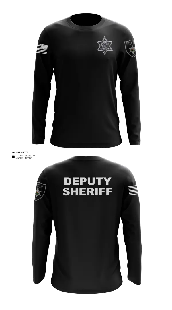 Long Sleeve Performance Shirt, Fayette County Sheriff WV, Police, Teamtime, Team time, sublimation, custom sports apparel, team uniforms, spirit wear, spiritwear, sports uniforms, custom shirts, team store, custom team store, fundraiser sports, apparel fundraiser
