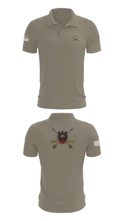 HHC 1ST BN 65TH INF REG 37027078 Short Sleeve Performance Polo - 67