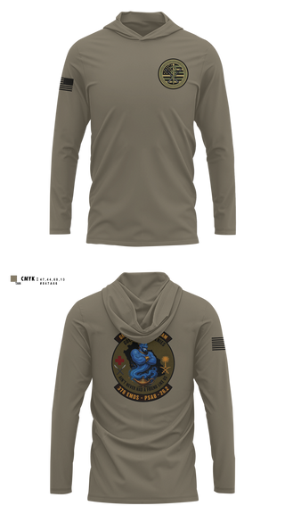 Long Sleeve Performance Shirt with hood, 111th Ground Surgical Team, Air Force, Teamtime, Team time, sublimation, custom sports apparel, team uniforms, spirit wear, spiritwear, sports uniforms, custom shirts, team store, custom team store, fundraiser sports, apparel fundraiser