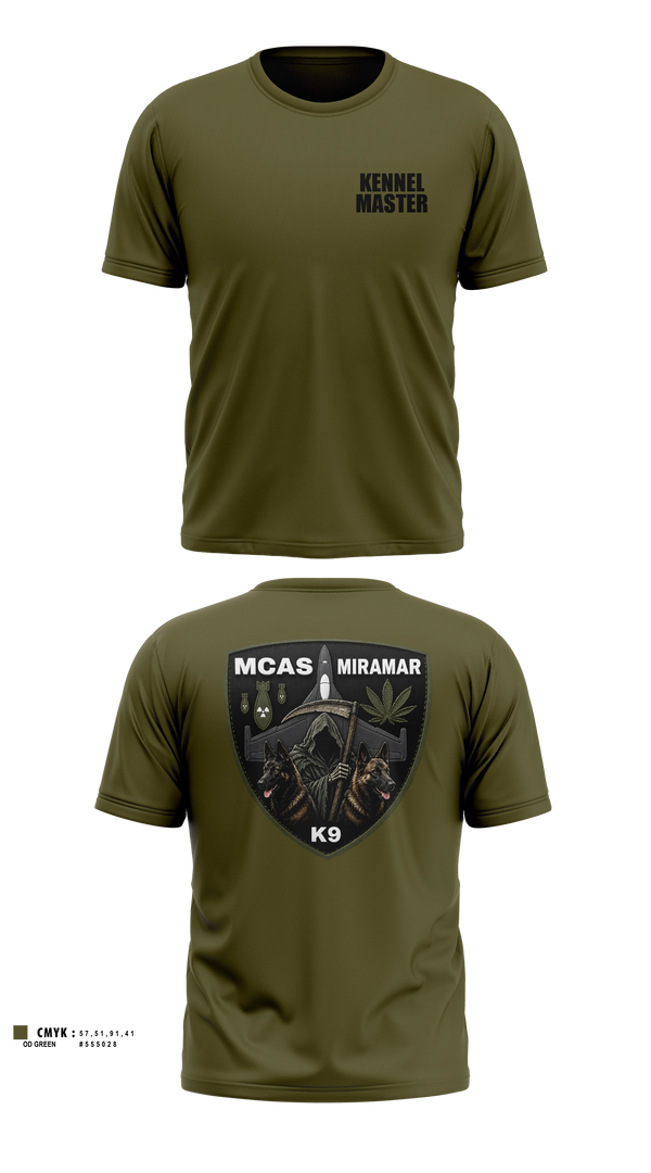 MCAS Miramar Military Working Dog Section Short Sleeve Performance Shirt - 19