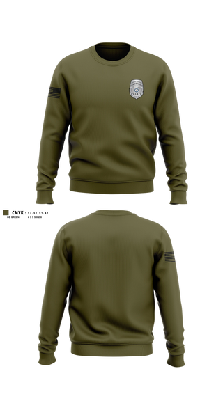 Crew Neck Sweatshirt, Police, Police, Teamtime, Team time, sublimation, custom sports apparel, team uniforms, spirit wear, spiritwear, sports uniforms, custom shirts, team store, custom team store, fundraiser sports, apparel fundraiser