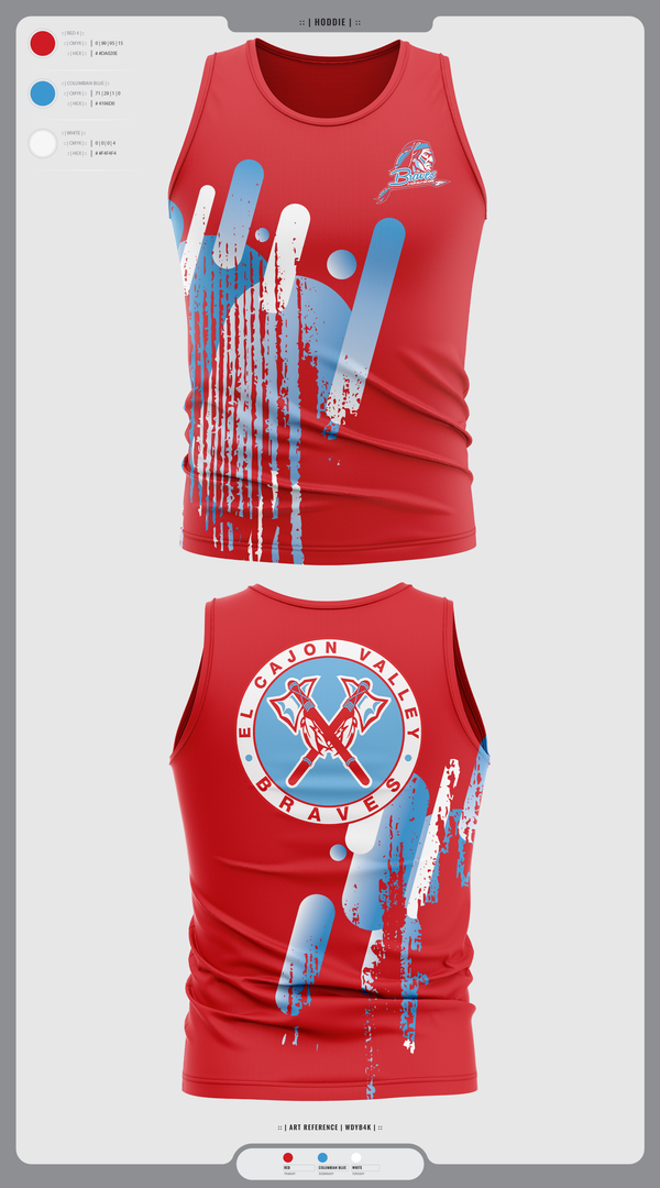 Tank Top, El Cajon Valley High School Cheer, Cheer, Teamtime, Team time, sublimation, custom sports apparel, team uniforms, spirit wear, spiritwear, sports uniforms, custom shirts, team store, custom team store, fundraiser sports, apparel fundraiser